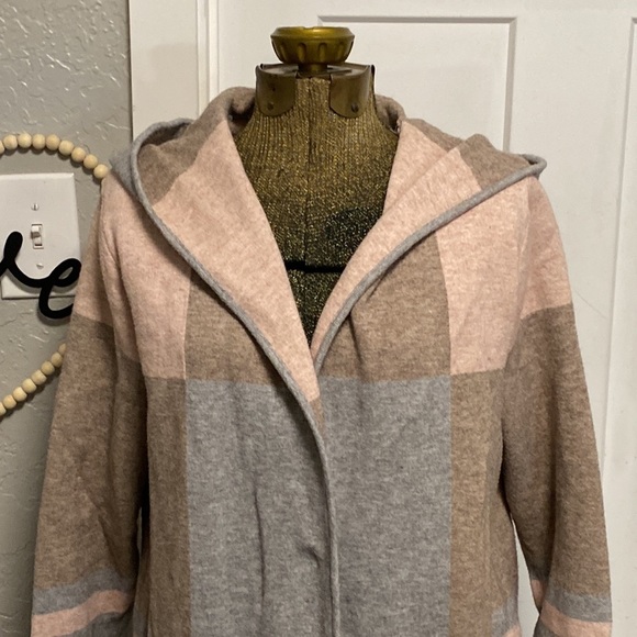 CHARTER CLUB HOODED DUSTER BRAND SIZE MEDIUM - Picture 1 of 15